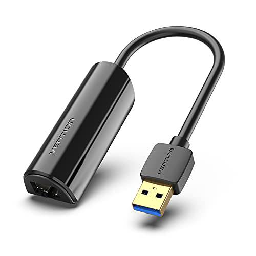 USB to 랜포트, Vention USB 3.0 to 10/ 100/ 1000 기가비트 이더넷 랜 네트워크 어댑터 이더넷 호환가능한  닌텐도스위치 맥북, 서피스 프로, 노트북 PC 블랙