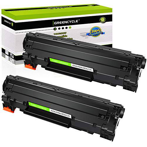 greencycle 2 PK 호환가능한 CB435A 35A 블랙 레이저 토너,잉크토너 카트리지 교체용 HP Laserjet P1005 P1006 P1009 프린터