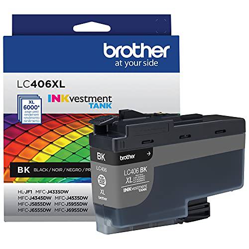 Brother LC406XLBK 고수율, 고성능, 높은 출력량 블랙 -잉크 -카트리지