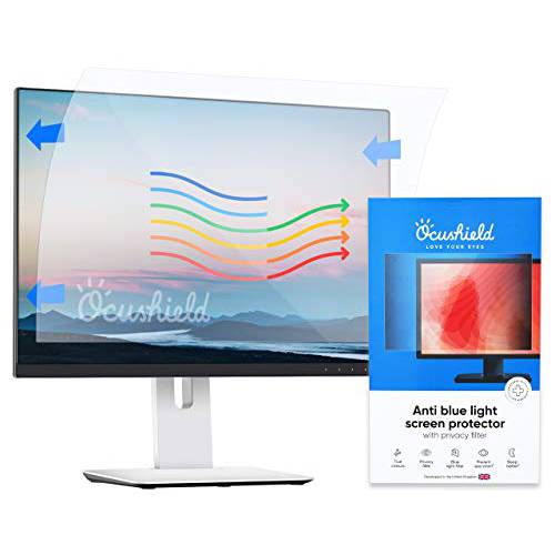 Ocushield 26” 안티 블루라이트 화면보호필름, 액정보호필름 프라이버시 필터 노트북 and 모니터 - 블루라이트 차단 Eyes - Anti-Glare 필름 - (552 x 345.8 mm)