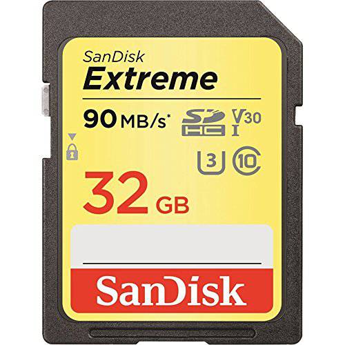 Sandisk 익스트림 - 플래시 메모리 카드 - 32 GB - SDHC UHS-I - 블랙, 레드, 화이트, Yellow