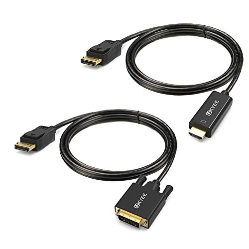 DisplayPort,DP, DP to HDMI 케이블& DisplayPort,DP, DP to DVI 케이블 6ft