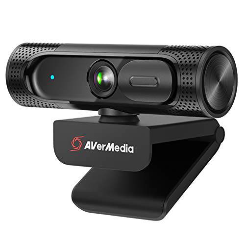 AVerMedia 라이브 Streamer 캠 315, 웹캠 커버, 1080p/ 60fps 레코딩, 플러그 and 플레이, 마이크, 고정 포커스, 와이드 조절가능 필드 뷰, Works 스카이프, 줌,  팀 - 블랙 (40AAPW315AVV)