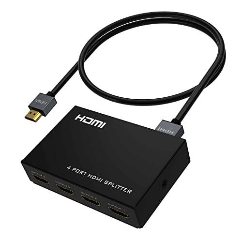 Yinker 4K HDMI 분배기 1 in 4 Out+ 1 팩 HDMI 2.0 케이블