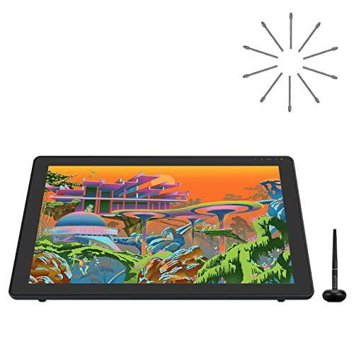 2020 휴이온 KAMVAS 22 플러스 그래픽 드로잉 태블릿, 태블릿PC Full-Laminated QD LCD 스크린 140%s RGB 업그레이드된 교체용 펠트 펜촉 PN05F