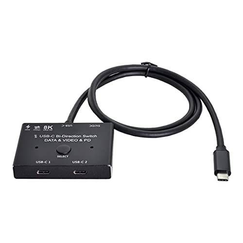 ChenYang CY PD 8K@30hz 100W 10Gbps USB-C Type-C Bi-Direction 스위치 MST 1 to 2 허브 지원 비디오 데이터
