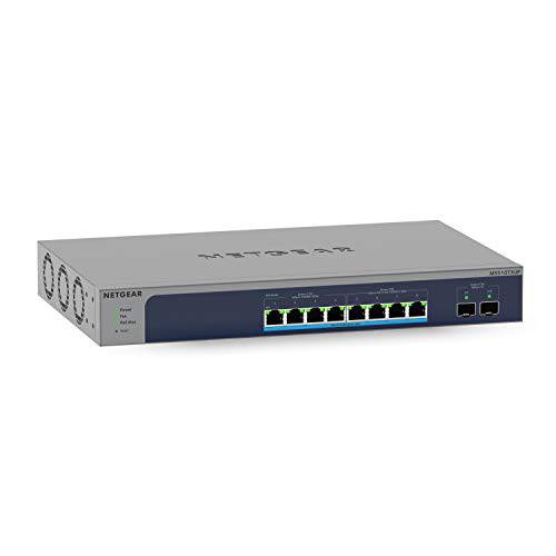 NETGEAR 10-Port Ultra60 PoE 10G Multi-Gigabit 이더넷 스마트 스위치 (MS510TXUP) - Managed,  8 x PoE++ @ 295W, 2 x 10G SFP+, 선택 인사이트 클라우드 관리, 데스크탑 or 랙마운트