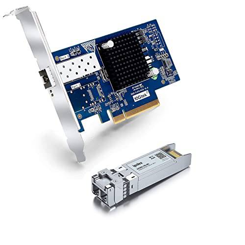 10GBase-SR SFP+ to LC 멀티모드 트랜시버 10Gb 이더넷 네트워크 어댑터 NIC 카드