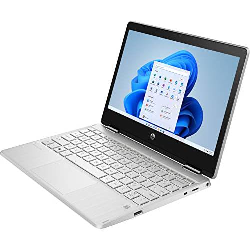 HP - Pavilion x360 2-in-1 11.6 Touch-Screen 노트북 - Intel Pentium 실버 - 4GB 메모리 - 128GB SSD - 내츄럴 실버