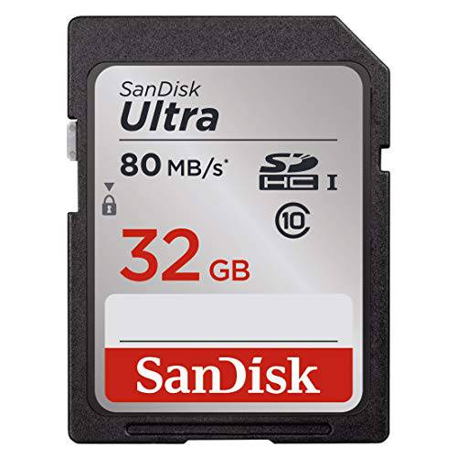 SanDisk SDSDUNC-032G-GN6IN 울트라 SDHC UHS-I 카드 32GB 80MB/ s Class 10, Gris, Noir