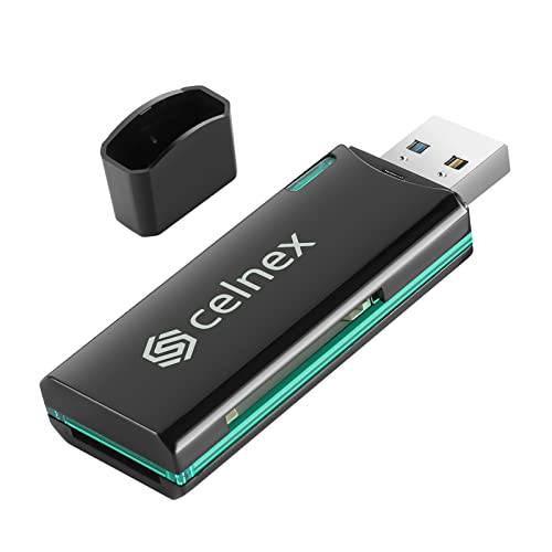 Celnex USB 3.0 SD/ 마이크로SD 카드 리더, 리더기/ 라이터 SD, SDHC, SDXC, MicreSD, microSDHC, MicroSDXC