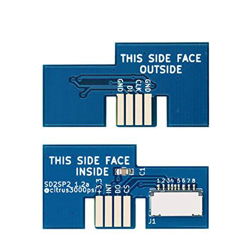 LICHIFIT 프로페셔널 마이크로 SD 카드 어댑터 TF 카드 리더, 리더기 게임 큐브 SD2SP2 SDLoad SDL 어댑터 (블루)