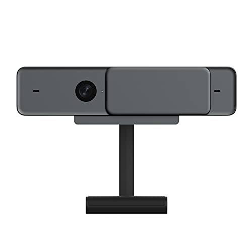 TCL 풀 HD 1080p USB 카메라 Built-in 스테레오 마이크 비디오 회의, 레코딩, and 스트리밍  블랙  C2D