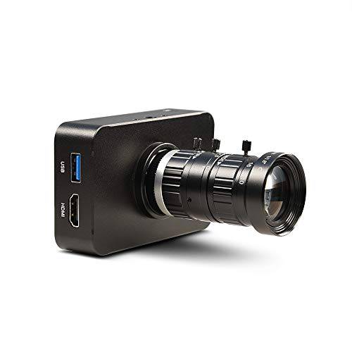 MOKOSE 4K HDMI Industry 카메라 C/ CS-Mount 강의 웹캠 10-50MM 망원 줌 수동 렌즈