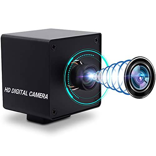 4K 오토포커스 웹캠 하이 해상도 UHD 2160P USB 카메라, 100°No 디스토션 렌즈 Webcamera IMX415 센서, 30fps 플러그 and 플레이 웹 캠 비디오 회의