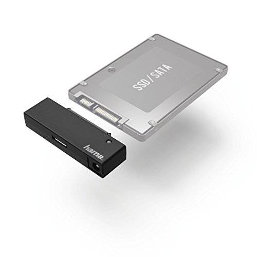 Hama | USB 3.5 SATA 하드디스크 어댑터 | HDD/ SSD 캐디 2.5 인치/ 3.5 인치 하드 디스크 5.25 드라이브  USB-A and USB 포트 to Your 컴퓨터/ 노트북, 파워 서플라이 | SATA USB 어댑터 컨버터, 변환기