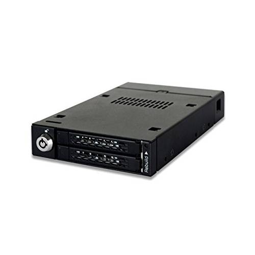 ICY 도크 MB992SKR B Toug HARMOR 듀얼 베이 RAID SATA SSD 6.4 cm (2.5 인치) to 8.9 cm (3.5 인치 휴대용 랙