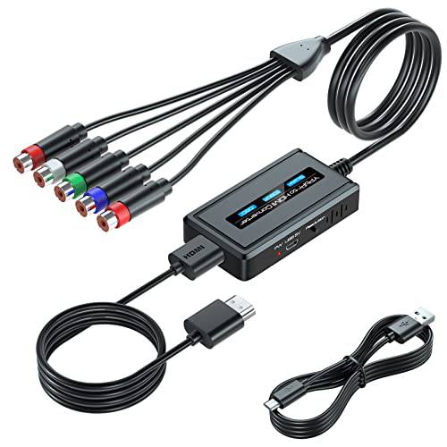 Female 컴포넌트 HDMI 컨버터, 변환기 스케일러 기능 PS2/ NGC/ 엑스박스/ Wii Male 컴포넌트, RGB to HDMI 스케일러 컨버터, 변환기 HDMI and 통합 컴포넌트 케이블, YPbPr to HDMI 컨버터, 변환기