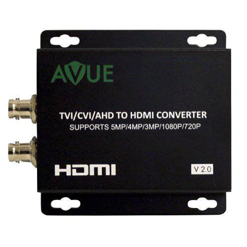 AVUE TVH-L11 TVI/ CVI/ AHD to HDMI 컨버터, 변환기 V2.0 지원 5MP(TVI/ AHD), 4MP, 3MP, 1080P and 720P 방송 등급