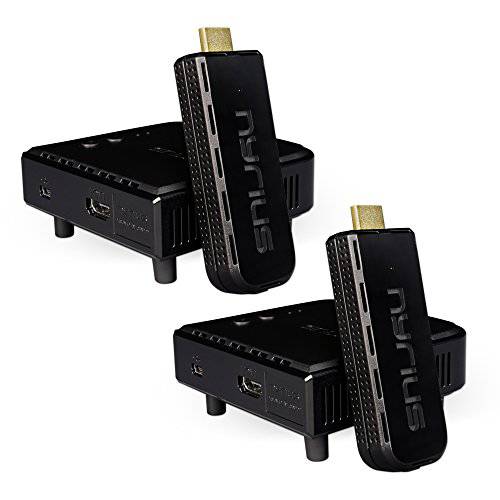 Nyrius Aries 프로 무선 HDMI 송신기 and 리시버 to 스트림 HD 1080p 3D 비디오 from 노트북, PC, 케이블, 넷플릭스, 유튜브, PS4, 드론, 프로 카메라, to HDTV/ 프로젝터/ 모니터 - 2 팩
