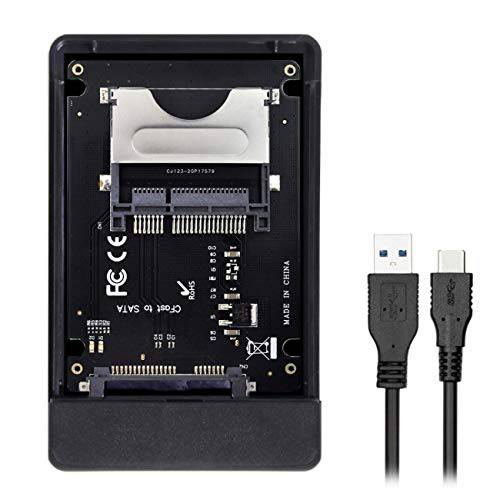 Cablecc CFast to USB-C USB3.0& SATA 카드 어댑터 2.5 케이스 SSD HDD CFast 카드 리더, 리더기 PC 노트북