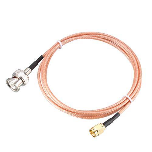 uxcell RG316 동축, Coaxial,COAX 케이블 BNC Male to SMA Male 커넥터 50 옴 6 ft