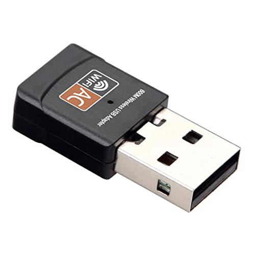 USB 와이파이 어댑터 PC, 2.4G/ 5G 듀얼밴드 Mac USB 무선 네트워크 어댑터, 600Mbps ac USB2.0 무선 와이파이 네트워크 동글, 노트북 컴퓨터 네트워크 어댑터, 윈도우 10/ 8/ 7/ XP, MAC OS, 리눅스 etc