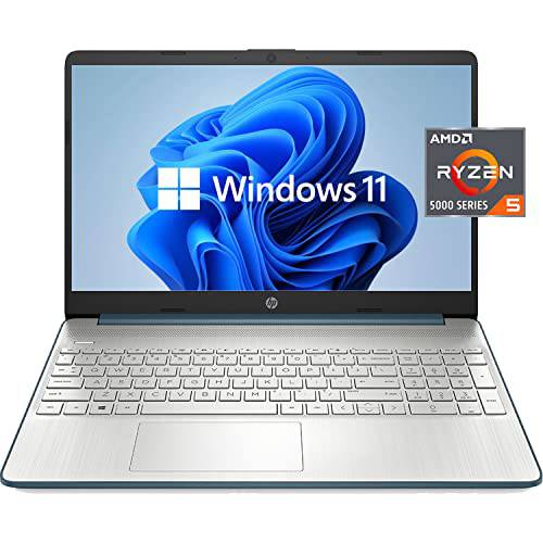 HP Pavilion 15.6 FHD 노트북 (2022 최신 모델), AMD 라이젠 5 5500U (Beats i7-11370H), 16GB 램, 512GB PCIe NVMe M.2 SSD, Thin&  휴대용, Micro-Edge& Anti-Glare 스크린, 롱 배터리 Life, 윈도우 11