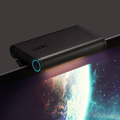 LUXI MX1 휴대용 Screenbar 모니터 라이트 컴퓨터 and 노트북, Battery-Powered 스마트 오토 on/ Off USB 충전식 무선 E-Reading 직무 LED 라이트닝 램프, Anywhere/ 데스크/ 오피스/ 홈, 스몰 핸디