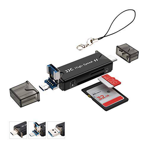 메탈 SD 카드 리더, 리더기, USB 3.0 타입 C 마이크로 USB 2.0 카드 리더, 리더기 SD SDXC SDHC 마이크로 SD TF MicroSDXC MicroSDHC MMC RS-MMC and UHS-I Mac 윈도우 리눅스 태블릿 스마트폰 OTG 기능