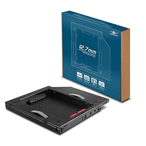 Vantec SSD/ HDD 알루미늄 캐디 12.7mm ODD 노트북 드라이브 베이 (MRK-HC127A-BK)