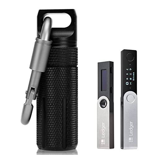 Biu-Boom Ledger 소형 X S 케이스,  방수&  충격방지 악세사리 케이스, 밀리터리 레벨 휴대용 스토리지 보관함, 캐링 스토리지 오거나이저,수납함,정리함 Protecting 암호화 지갑 하드웨어 and USB Cable(Black)