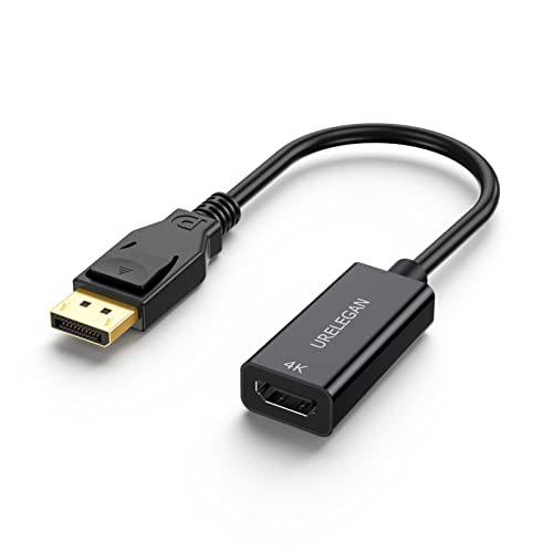 4K DisplayPort,DP to HDMI 어댑터, 디스플레이 포트 DP to HDMI 케이블 Male to Female 포트 지원 비디오&  오디오 호환가능한 컴퓨터, PC, 모니터, 프로젝터, HDTV