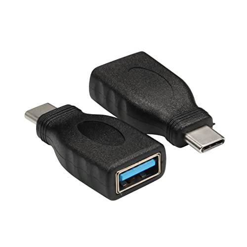 USB C to USB 3.0 어댑터 2-Pack, CLAVOOP Type-C Male to USB-A Female 컨버터, 변환기 호환가능한 맥북 2018 2017 2016, 삼성 갤럭시 Note8 S8 S8+ S9 and More