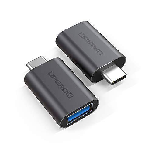 Upgrow USB C to USB 어댑터 2 팩 썬더볼트 3 to USB 3.0 어댑터 호환가능한 맥북 프로 2019 and before, 맥북 에어 2020, Dell XPS, and More 타입 C 디바이스