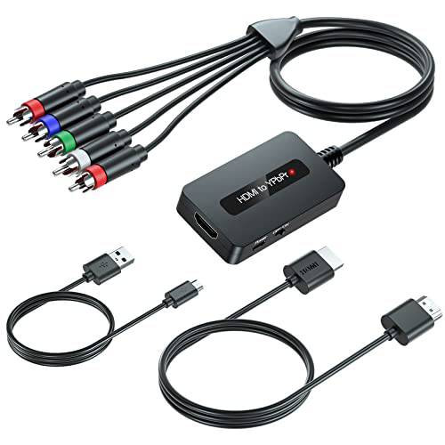 HDMI to 컴포넌트 컨버터, 변환기 케이블 HDMI and 컴포넌트 케이블, 1080P HDMI to RGB YPbPr 컨버터, 변환기, HDMI in 컴포넌트 Out 컨버터, 변환기 DVD/ STB/ PS3/ PS4 HDMI 출력