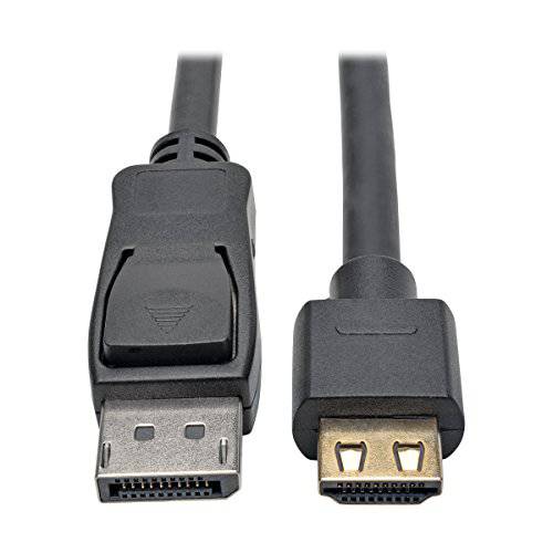 Tripp 라이트 DisplayPort,DP 1.2a to HDMI 어댑터 케이블, 액티브 그립 HDMI 플러그 M/ M DP 4K, 15’ (P582-015-HD-V2A)