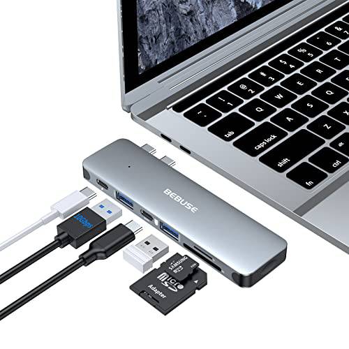 USB C 허브 어댑터 맥북 프로/ 에어 (2021-2018) (6in2)