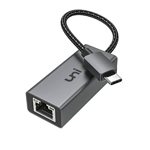 USB C to 랜포트, uni 1Gbps 썬더볼트 3 to RJ45 랜 네트워크 어댑터, Type-C to 기가비트 랜포트  닌텐도스위치, 맥북 프로/ 에어, 아이패드 프로, 아이패드 미니 6, 서피스, XPS, and More
