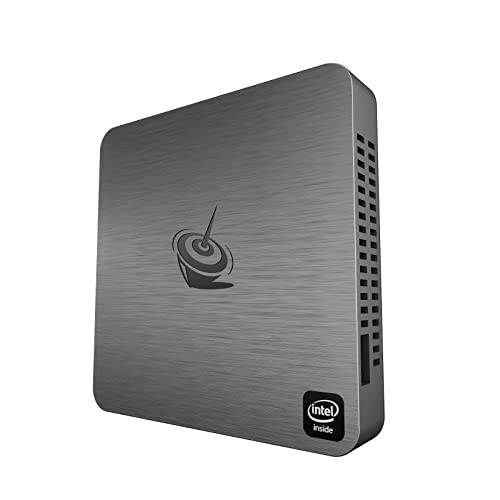데스크탑 미니 PC Beelink T4 프로, 윈도우 10 Intel Celeron N3350(up to 2.4GHz) Ultra-Quiet 미니 컴퓨터, 4GB DDR/ 64GB eMMC, 듀얼 HDMI 포트, 4 USB 3.0, 2.4G+ 5.8G 와이파이, BT4.0