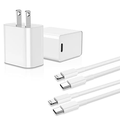 아이폰 고속충전기 Cable【Apple MFi Certified】20W USB C 벽면 충전기 플러그 and USBC to 라이트닝 케이블 케이블 6ft, 애플 13 12 프로 맥스 충전 블록 파워 어댑터 큐브 브릭 아이폰 13/ 12 프로/ 11,