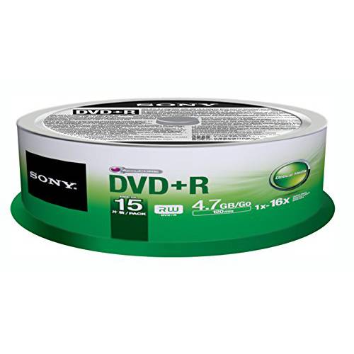 소니 DVD+ R (15 pk Spindle)