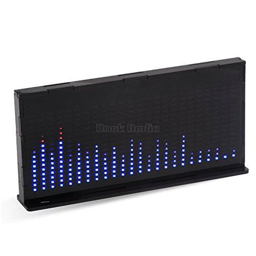 Nobsound 14x24 음악 스펙트럼 오디오 스펙트럼 사운드 레벨 LED 레벨 미터 디스플레이 분석기 하이파이 (블랙)