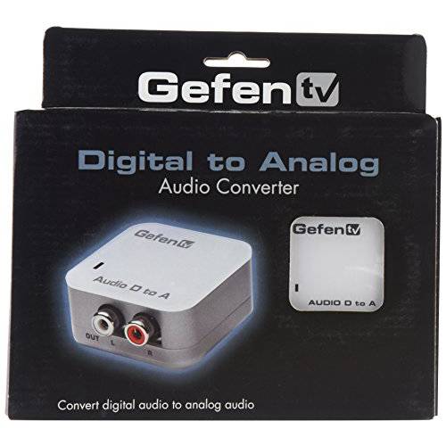 Gefen 디지털 오디오 To 아날로그 오디오 어댑터/ 컨버터, 변환기 (GTV-DIGAUD-2-AAUD)
