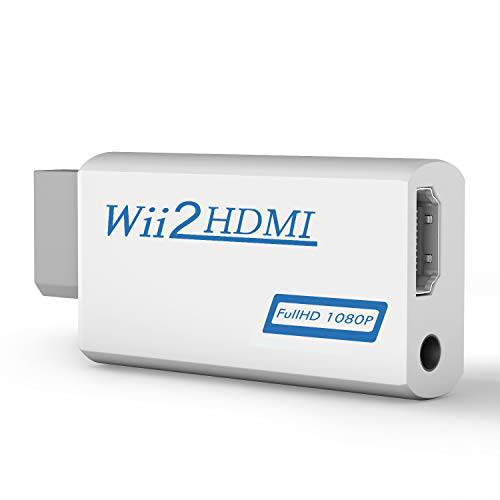 wii to HDMI Converter，Wii HDMI 어댑터 출력 비디오 오디오 HDMI 컨버터, 변환기 1080P 풀 HD 디바이스,  3.5mm 오디오 잭& HDMI 출력 ，지원 모든 Wii 디스플레이 모드 720P NTSC