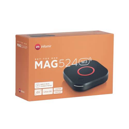 Mag 524 W3 4K HDR, Built-in 듀얼밴드 2.4G/ 5G 2T2R ac 와이파이, HDMI 케이블