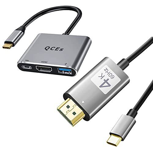 USB C to HDMI 멀티포트 어댑터 3 in 1 USB C HDMI 허브 호환가능한 맥북 프로 아이패드 2020