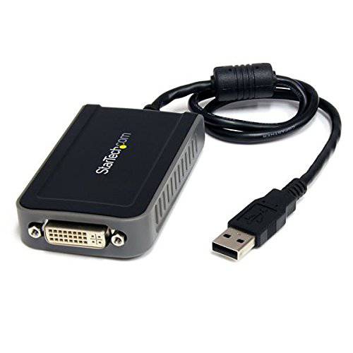 StarTech.com USB to DVI 외장 비디오 듀얼 or 멀티 모니터 비디오 카드 어댑터 - 1440x900 - USB to DVI 그래픽 어댑터 M/ F