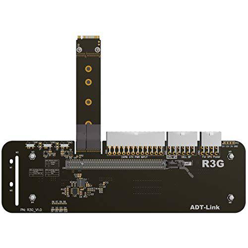 ADT-Link M.2 키 M NVMe 외장 그래픽 카드 스탠드 브라켓 PCIe3.0 x4 라이저 케이블 25cm 50cm 32Gbs ITX STX NUC VEGA64 GTX1080ti (50CM, R43SG)
