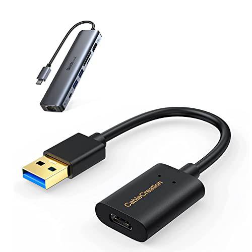 Bundle-2 아이템: USB 3.1 USB C to USB 어댑터 케이블 5Gbps, 7-in-1 USB-C 허브 멀티포트 어댑터 5Gbps 날짜 포트